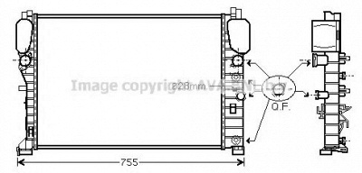 AVA QUALITY COOLING ms2394 -  Радиатор, охлаждение двигателя
